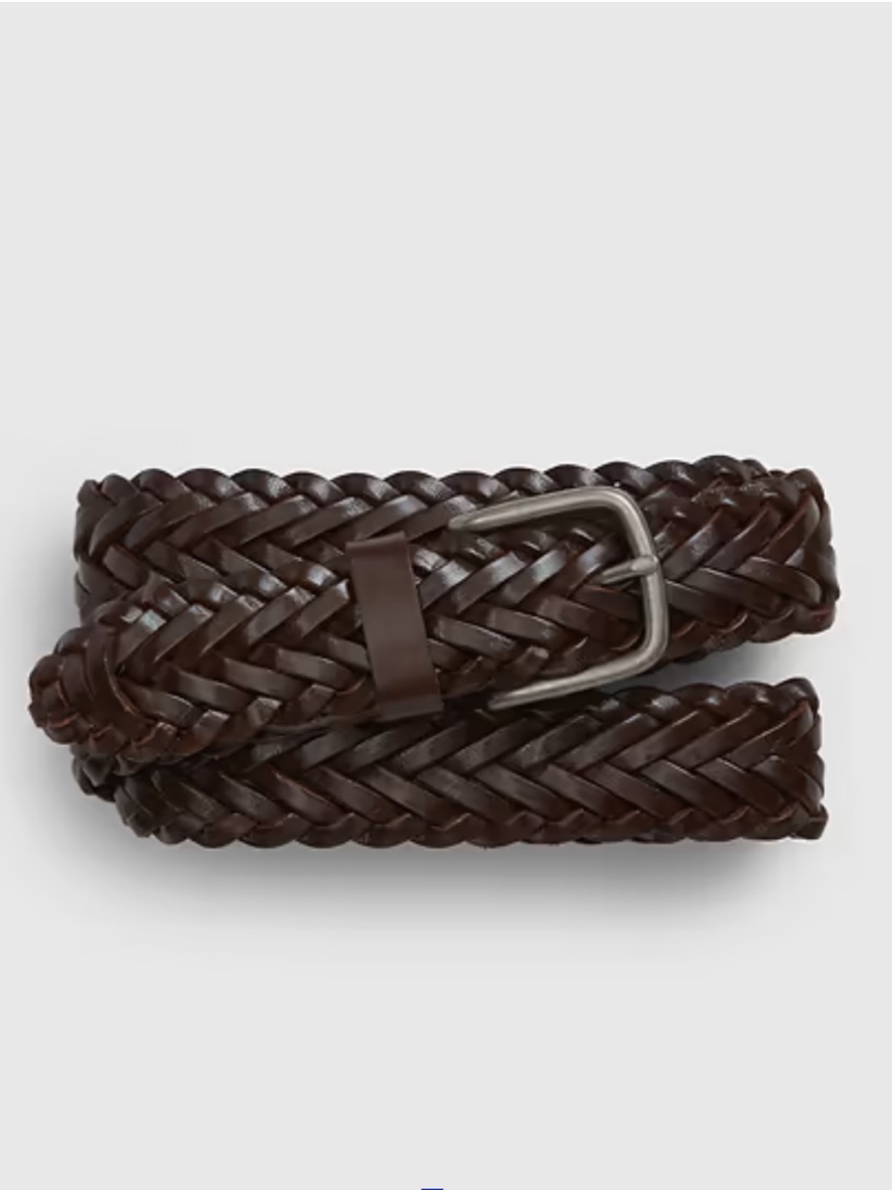 ♠️5/$25♠️Vintage Gap Dark Brown Leather Braided Belt
